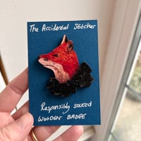 Image 2 of Matilda Fox Wooden Pin