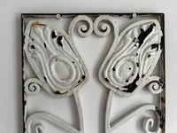 Image 3 of Set of Two Art Nouveau Screens with Floral Patterns