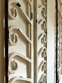 Image 7 of Set of Two Art Nouveau Screens with Floral Patterns