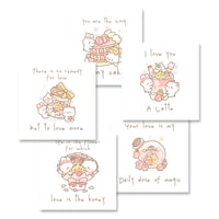 Image 1 of Sugary Love Square Postcards