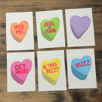 Image 5 of CUSTOM conversation heart painting