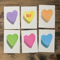 Image 3 of CUSTOM conversation heart painting