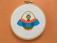 Image 1 of UFO Space Alien Cross Stitch Pattern PDF