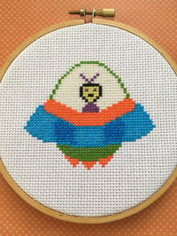 Image 2 of UFO Space Alien Cross Stitch Pattern PDF