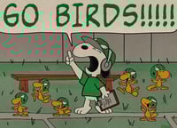 GO BIRDS - 9x12” PRINT