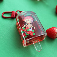 Image 3 of Strawberry Sukuna Popsicle Keychain 