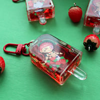 Image 1 of Strawberry Sukuna Popsicle Keychain 