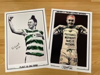 Image 1 of CAITLIN HAYES & TASH FLINT SIGNED PRINTS CELTIC WFC