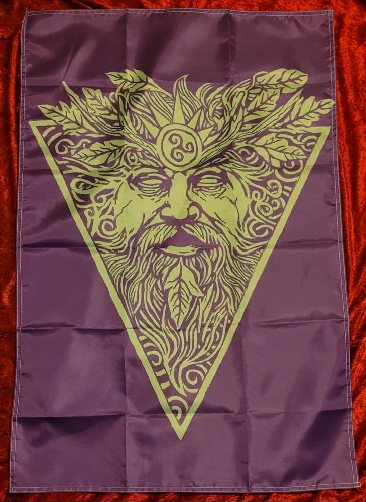 Image of Green Man custom flag