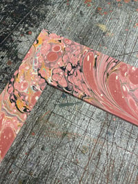 Image 2 of A4 Hand Marbled Mount / Mat - no.1 of 8 // Feb 2025