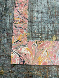 Image 5 of A4 Hand Marbled Mount / Mat - no.1 of 8 // Feb 2025