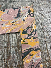 Image 3 of A4 Hand Marbled Mount / Mat - no.2 of 8 // Feb 2025