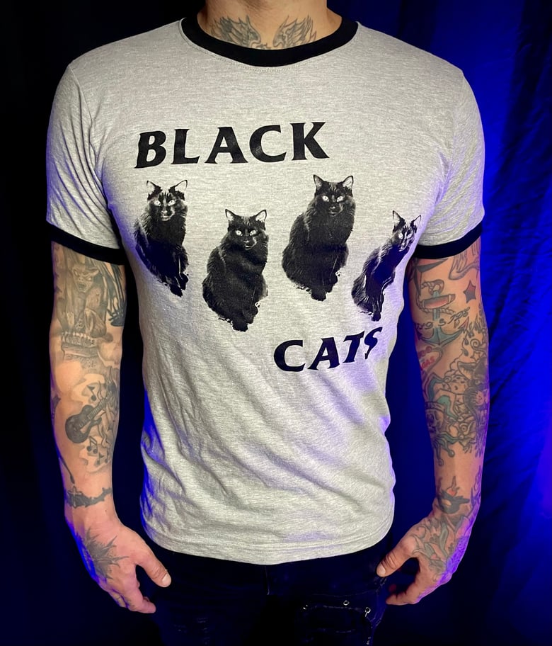 Image of Black Cats Ringer Tee