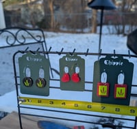 Image 3 of Rectangular epoxy earrings