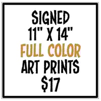 Image 1 of 11"x 14" FULL COLOR art prints - hand-signed