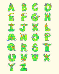 Clown Alphabet print