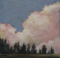 Image 1 of Cloud Wall, Tiny Original Painting