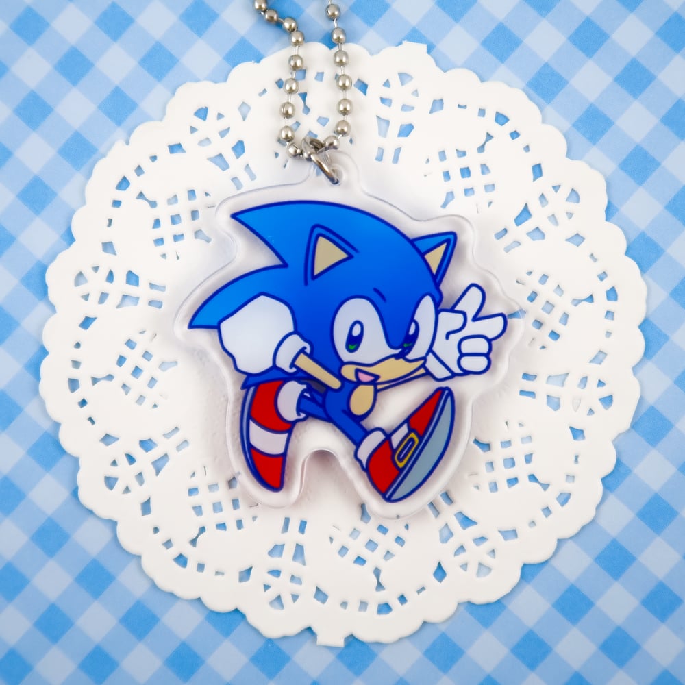 Sonic and "Friends" Keychain