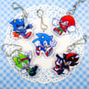 Sonic and "Friends" Keychain