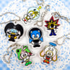 Gacha Sonic Costume Party Keychain