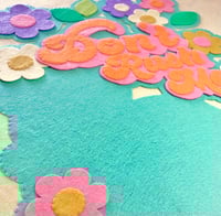 Image 4 of *SALE! was £75 now £55!* Handmade Don't Rush Me Felt Appliqué Wall Hanging