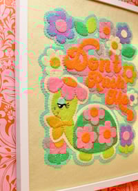 Image 5 of *SALE! was £75 now £55!* Handmade Don't Rush Me Felt Appliqué Wall Hanging