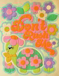 Image 1 of *SALE! was £75 now £55!* Handmade Don't Rush Me Felt Appliqué Wall Hanging