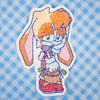 Vanilla Sticker - Glitter Vinyl
