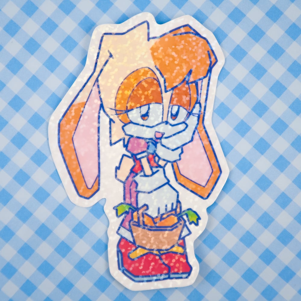 Vanilla Sticker - Glitter Vinyl