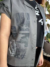 Image 2 of Haunted America Cropped Button-Up