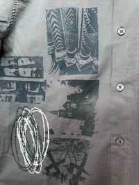 Image 5 of Haunted America Cropped Button-Up