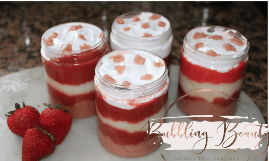 Image of Strawberry Crunch Parfait Whipped Soap