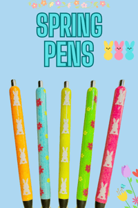 SPRING  RESIN PENS