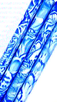 Image 3 of Blue Shocker, custom bespoke pen blanks, high pressure cured with Alumilite Resin. Bespoke ready!