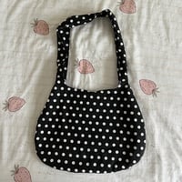 Image 2 of polka dot tote (๑>◡<๑)