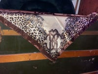 Image 2 of Chain Link Leopard Print Scarf