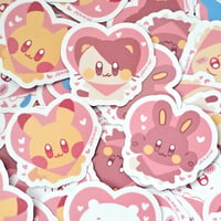 Image 2 of  palentines heart stickers ✨ waterproof vinyl sticker