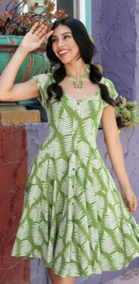 Capitola Dress in Fern