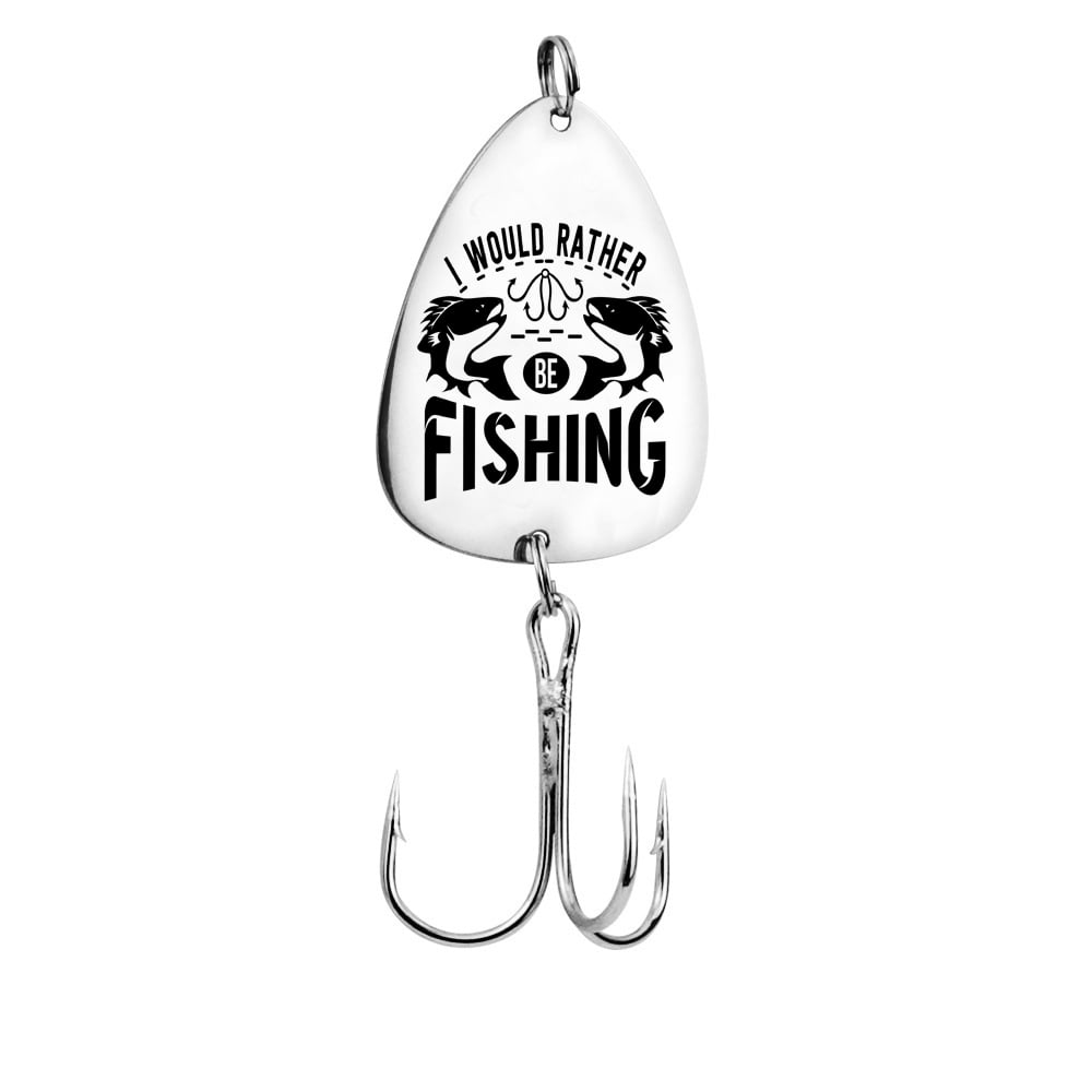 Image of I Would Rather Be Fishing Engraved Metal Fish Hook – Perfect Gift for Passionate Anglers