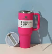 Image 4 of Stanley™️ Classic “COSMO PINK” | 40 Oz. Quencher H2.0 FlowState Tumbler