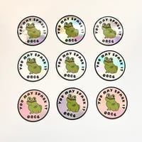 Image 6 of Holographic Kinky Frog Sticker