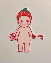 Image 3 of Zine Makin’ Angel Sticker