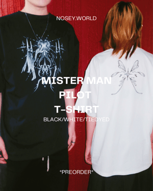 MISTER MAN PILOT T-SHIRT (BLACK AND WHITE)
