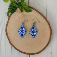 Image 2 of Blue and White Diamond