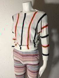 Image 3 of 1980's Vertikal Striped Sweater