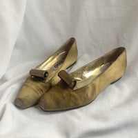 Image 1 of Studio Pollini Golden Silk Flats