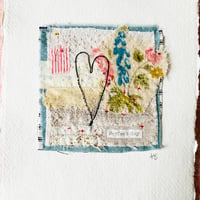 Image 2 of Artwork Wall art - antique textile collage - Perfect day #2