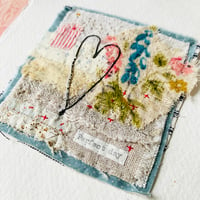 Image 1 of Artwork Wall art - antique textile collage - Perfect day #2