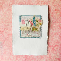 Image 3 of Artwork Wall art - antique textile collage - Perfect day #2