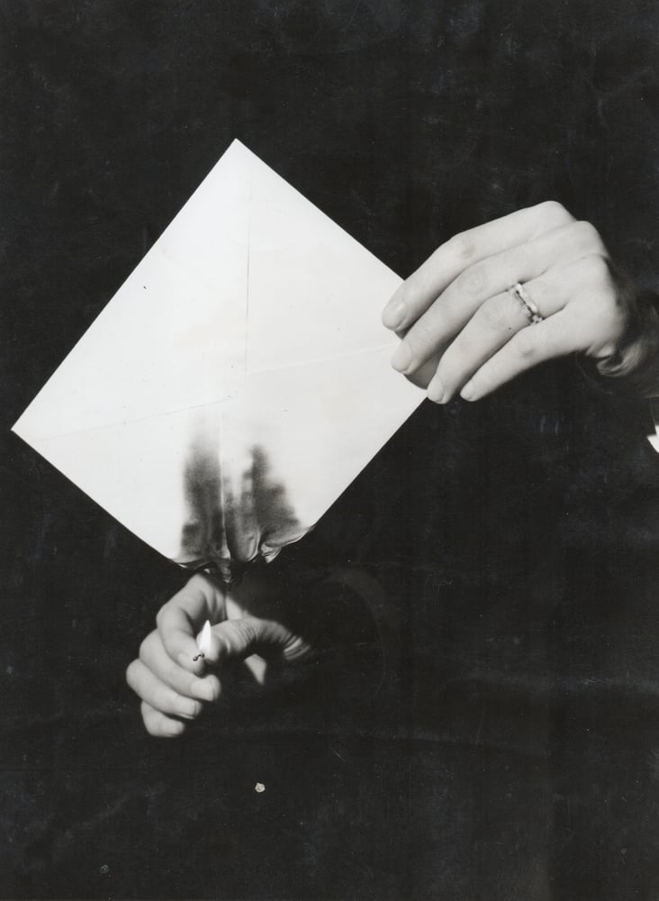 Image of Unknown: destructing evidence, Spain ca. 1950